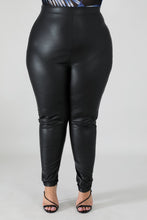 Load image into Gallery viewer, Leatherette Biker Pants