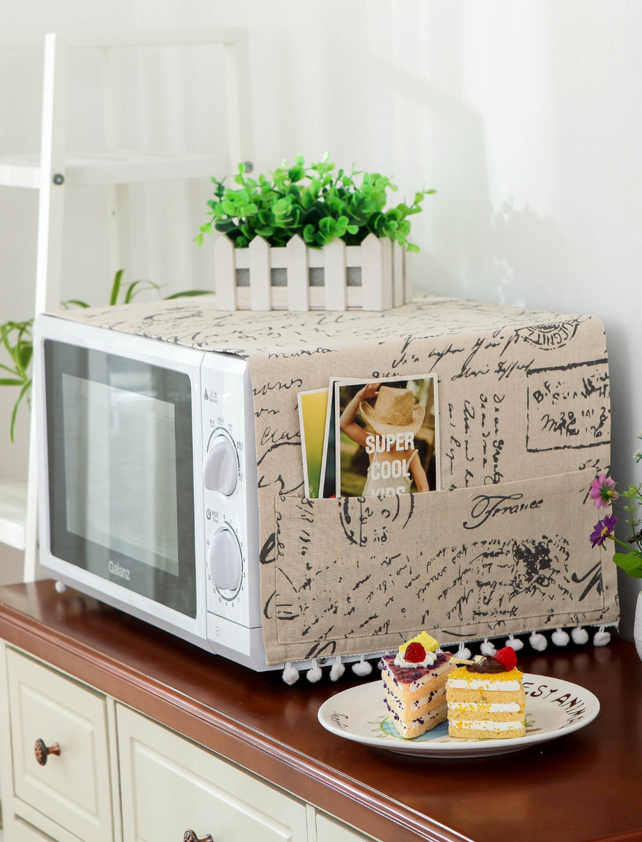 Buy Dream Care Stylish Print Microwave Oven Cover Full Closure