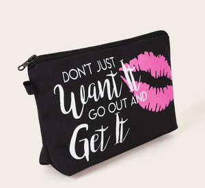 "Go Get It" Makeup Bag