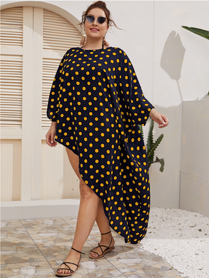 Black & Yellow Polka Dotted Top