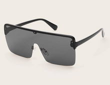 Load image into Gallery viewer, Black Shield Sunglasses