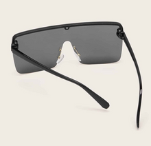 Load image into Gallery viewer, Black Shield Sunglasses