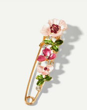 Load image into Gallery viewer, Pink Floral Brooch