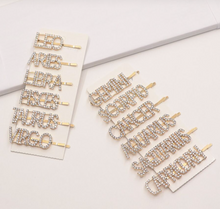 Load image into Gallery viewer, Zodiac Rhinestone Hairpins