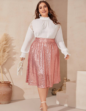Load image into Gallery viewer, Pink Shimmer Skirt